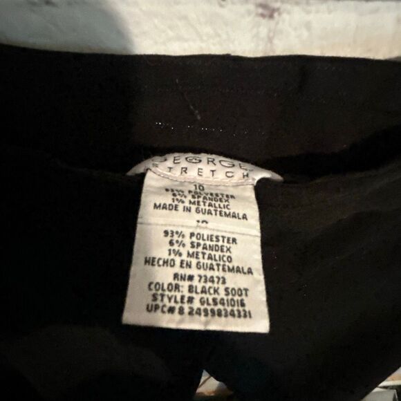 George Stretch Black Dress Pants – Women’s Size 10 - Picture 4 of 4